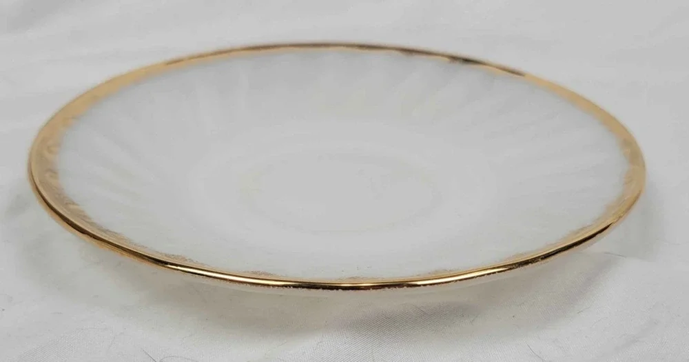 Vintage Oven Fire-King Ware White Porcelain Plate